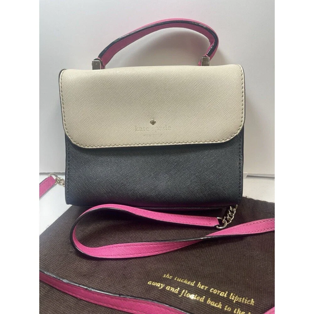 Kate Spade Cedar Street Mini Nora Pink/Cream/Black Bag